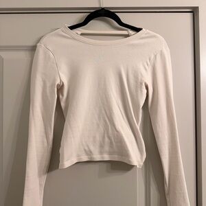 Zara Cream Long Sleeve Tee
